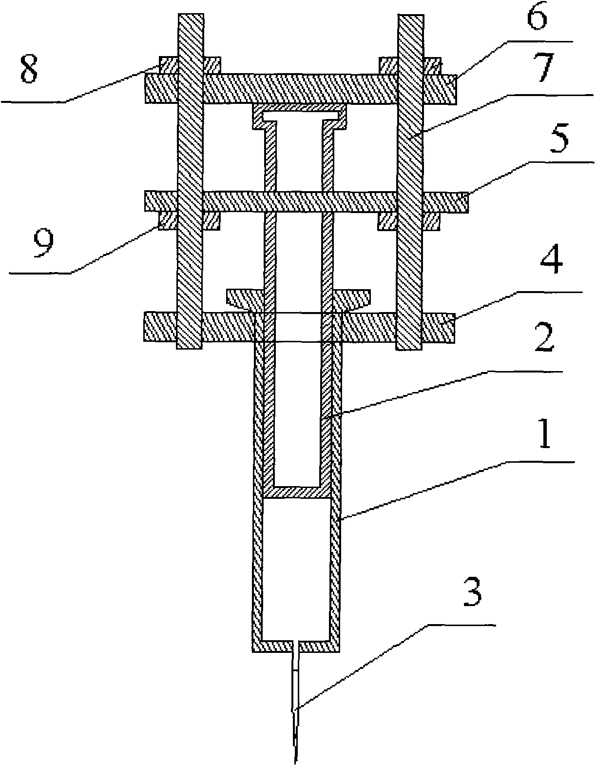 Oil chromatographic analysis standard sample injector