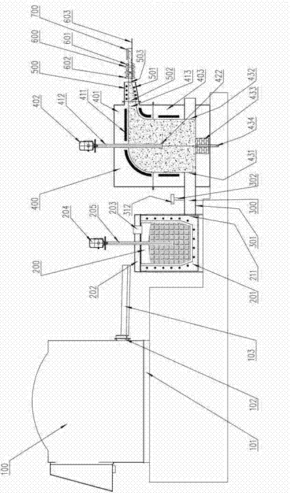 Continuous production equipment for foam aluminum alloy