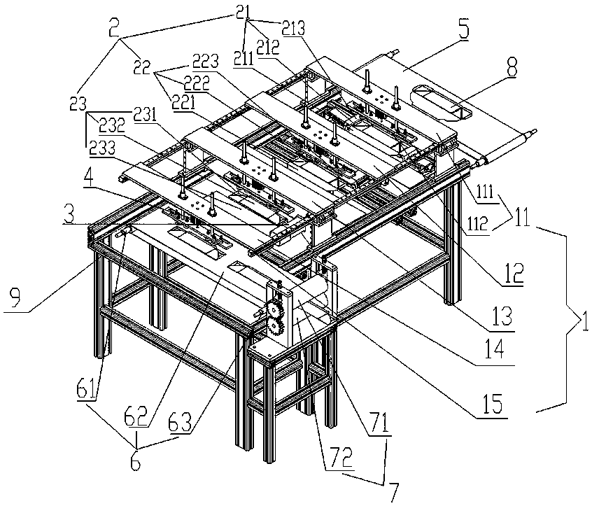 Edgefold type packaging box molding equipment