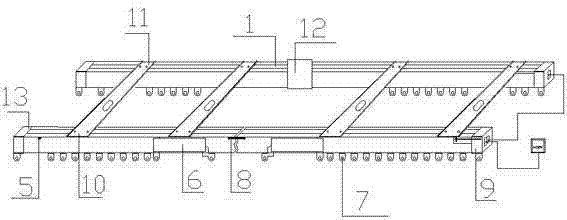 Curtain rail free of length limit, capable of being assembled in site and capable of being opened and closed through electric remote control