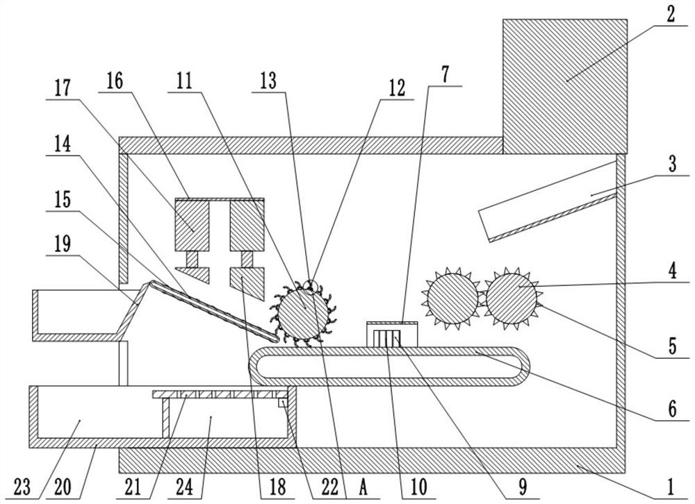 Reinforced concrete waste treatment device