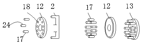 Efficient calligraphy good-writing part combination and use method thereof