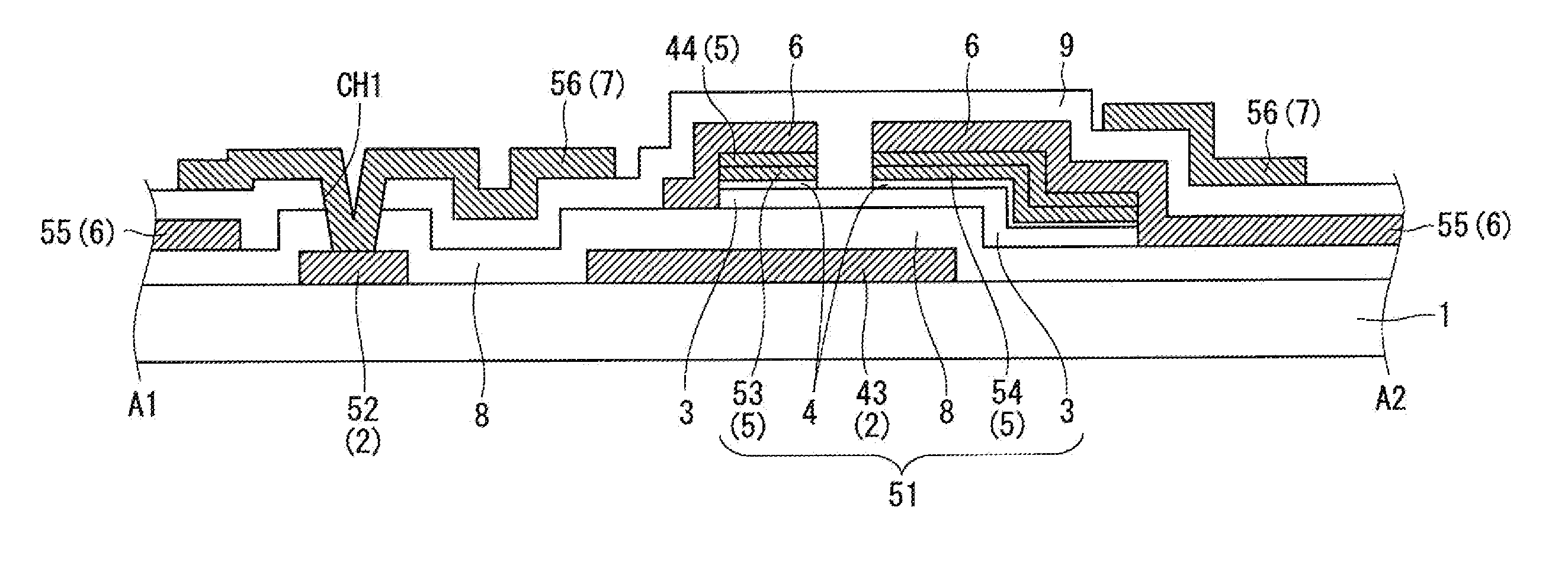 Wiring structure, thin film transistor array substrate including the same, and display device