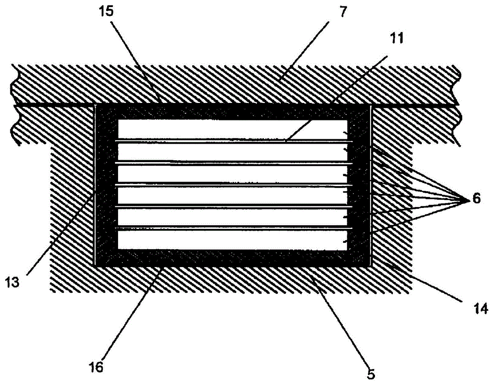 Multi-layered flow passage member and ultrasonic wave fluid measuring device