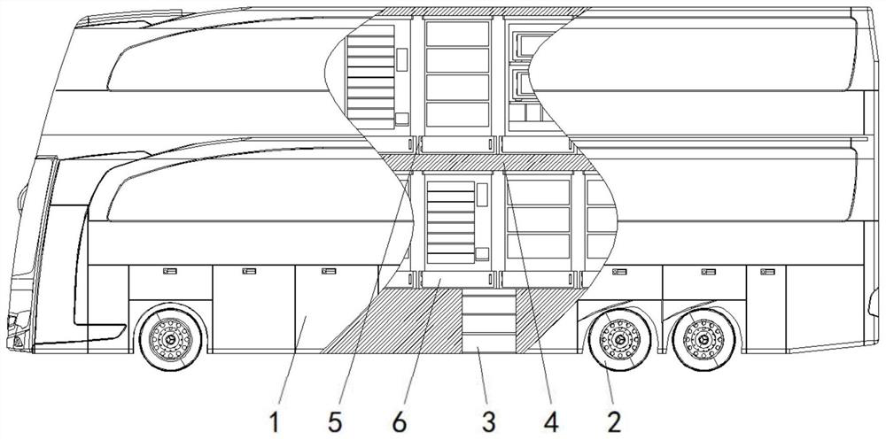 Safe and stable mobile vehicle shopping mall