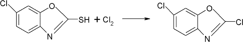 Synthesizing method for preparing high-purity 2,6-dichloro benzoxazole