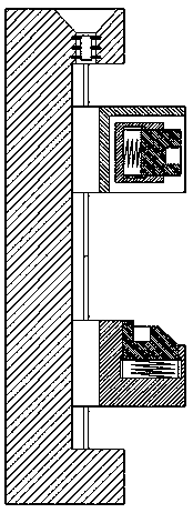 Mounting device for power cabinet element