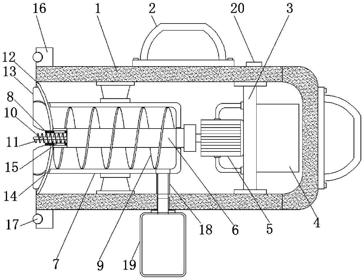 A hand-held preliminary scraping device for wall peeling paint