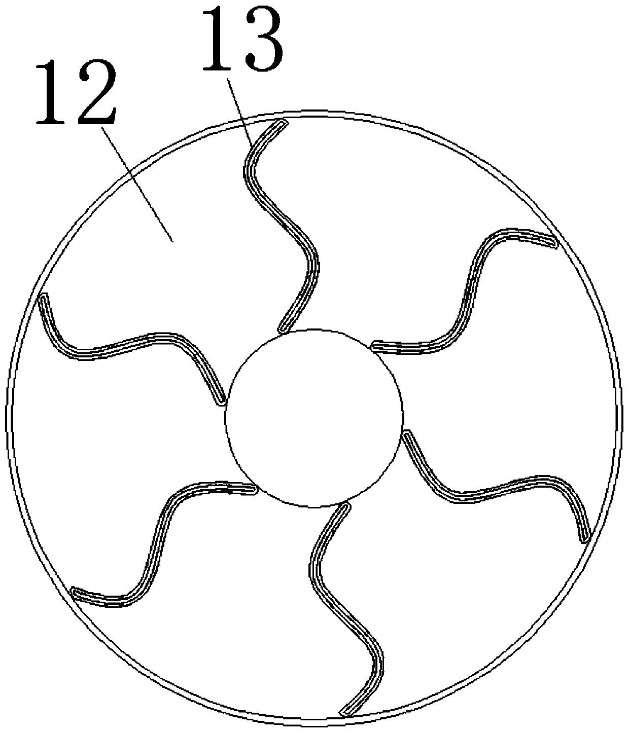 A hand-held preliminary scraping device for wall peeling paint