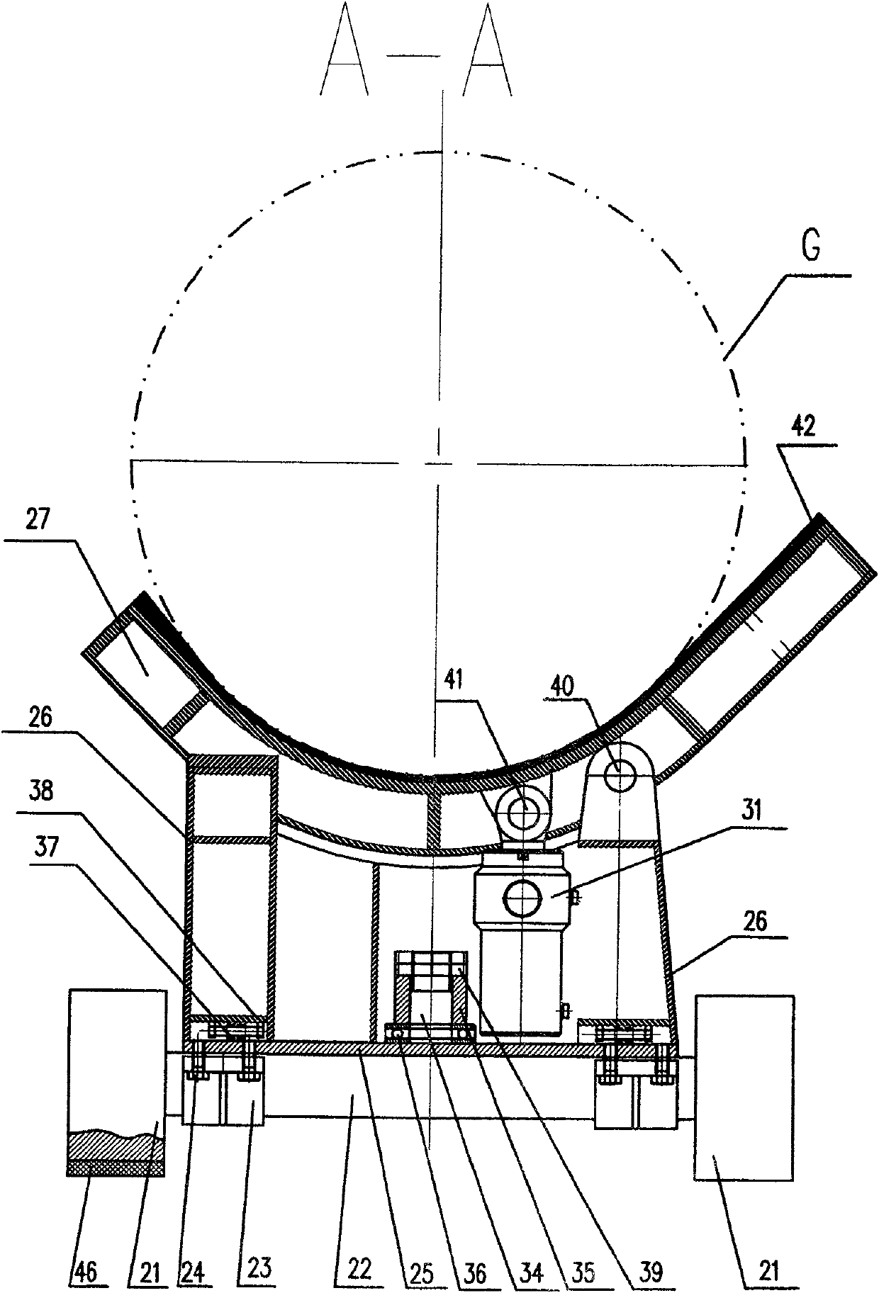 Tunnel large caliber steel tube conveyor system