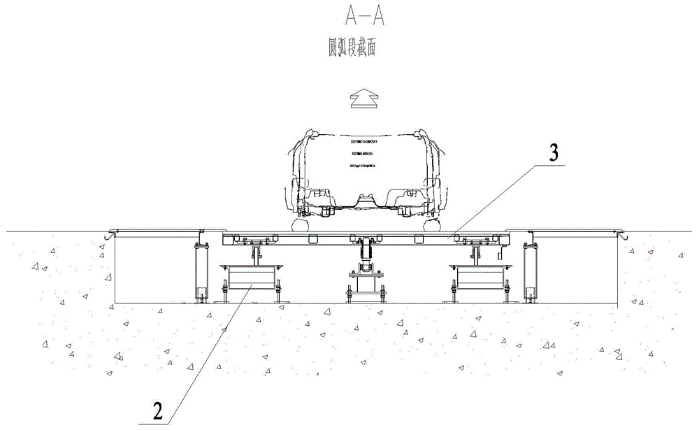 Arc-shaped slide plate conveyor line