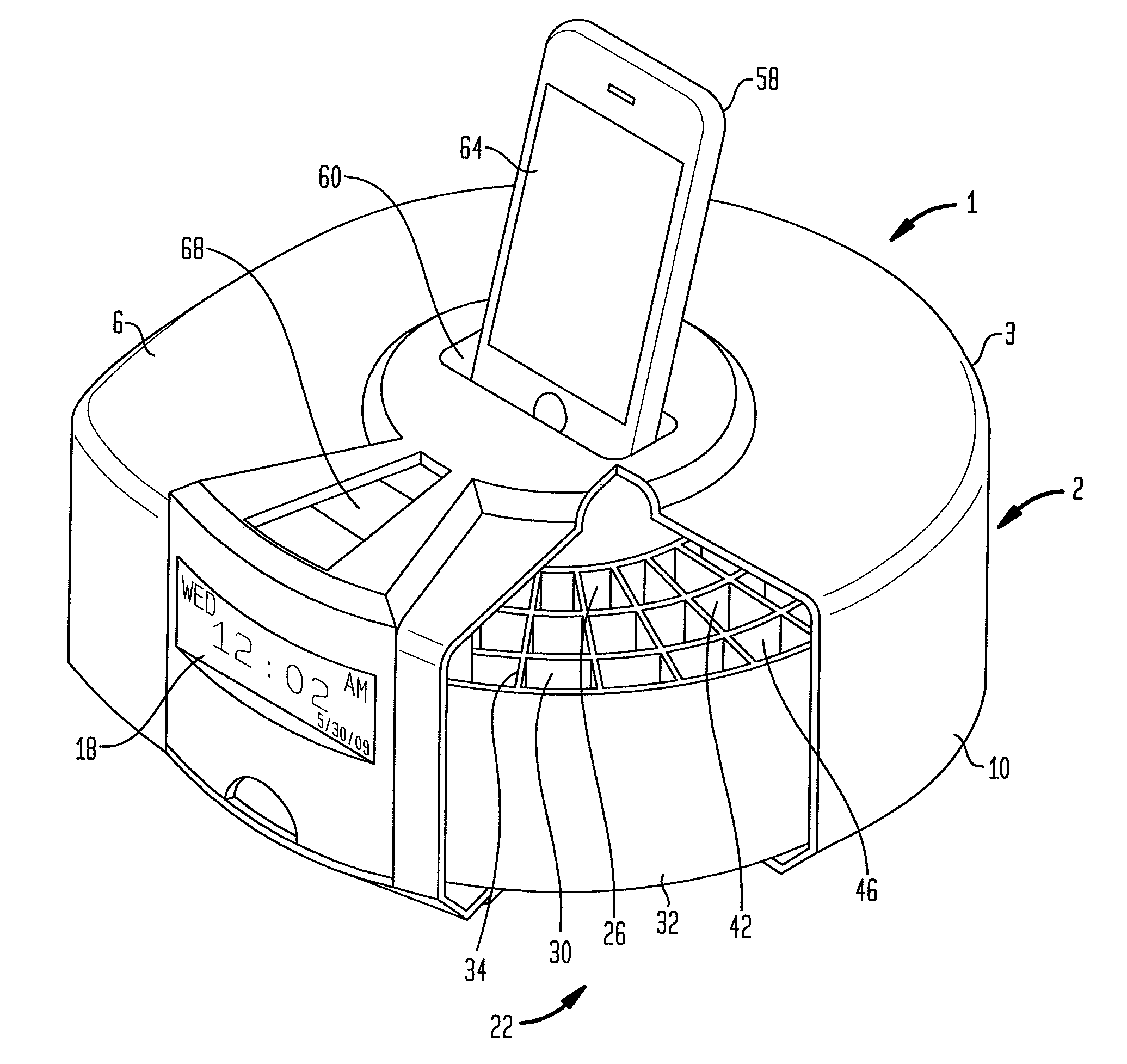 Interactive medicine organizer