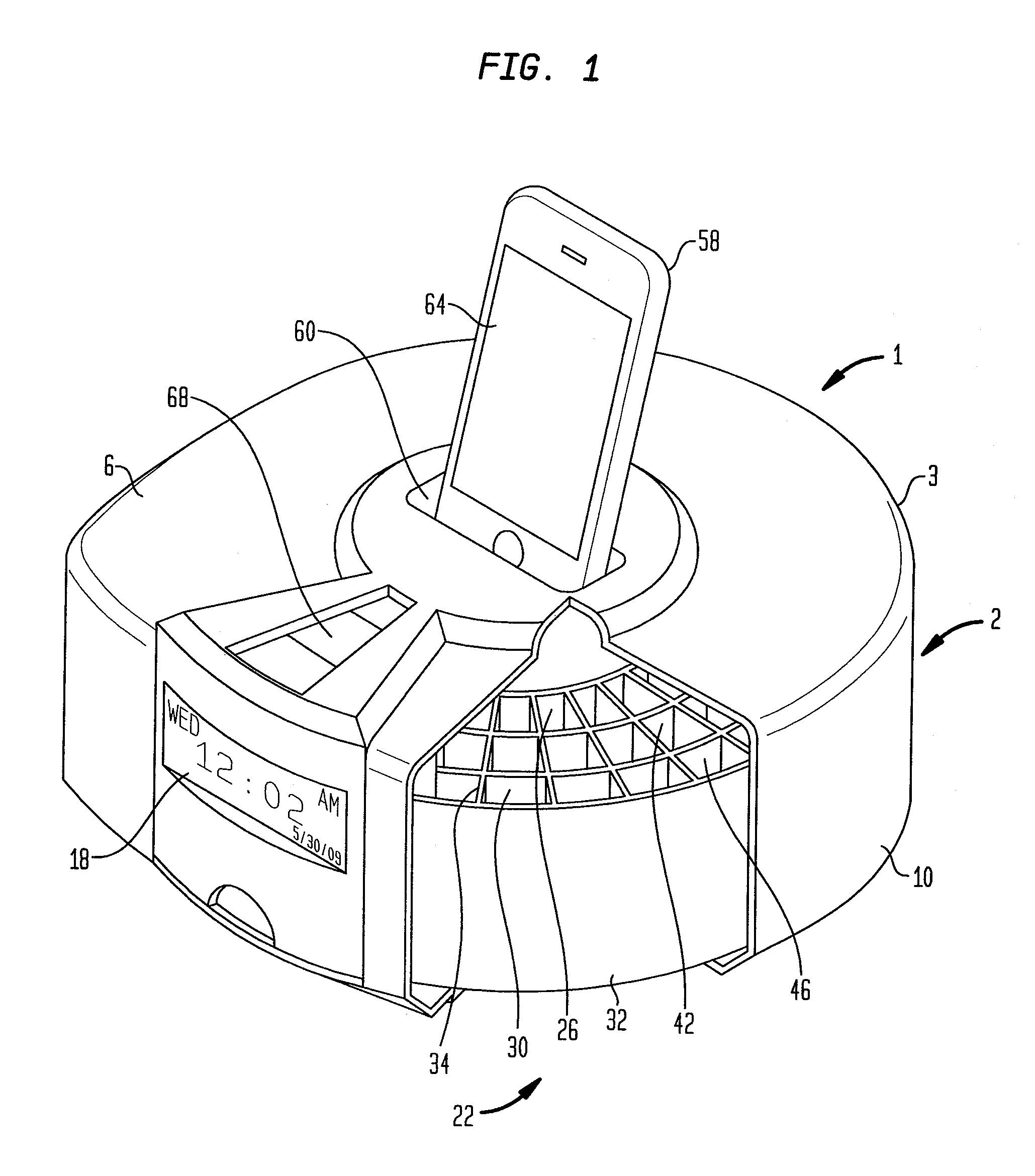 Interactive medicine organizer