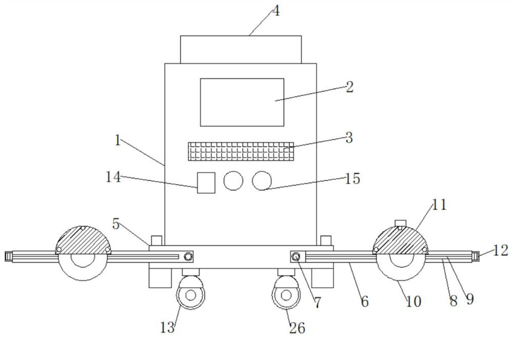 Road bridge joint cutting device