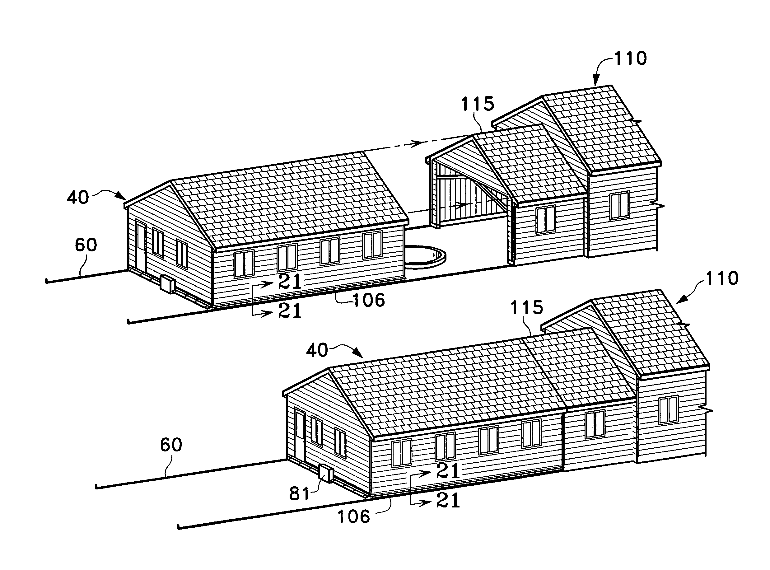 Movable building and means therefor