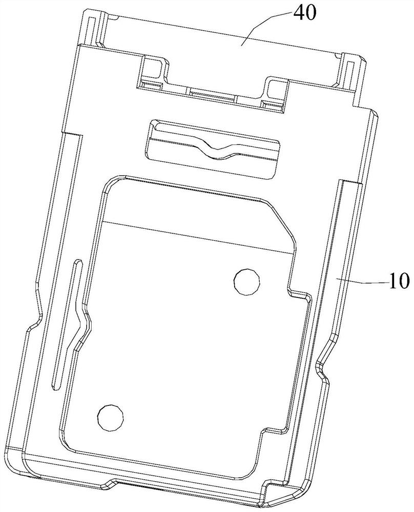 Electronic card tray and electronic assembly