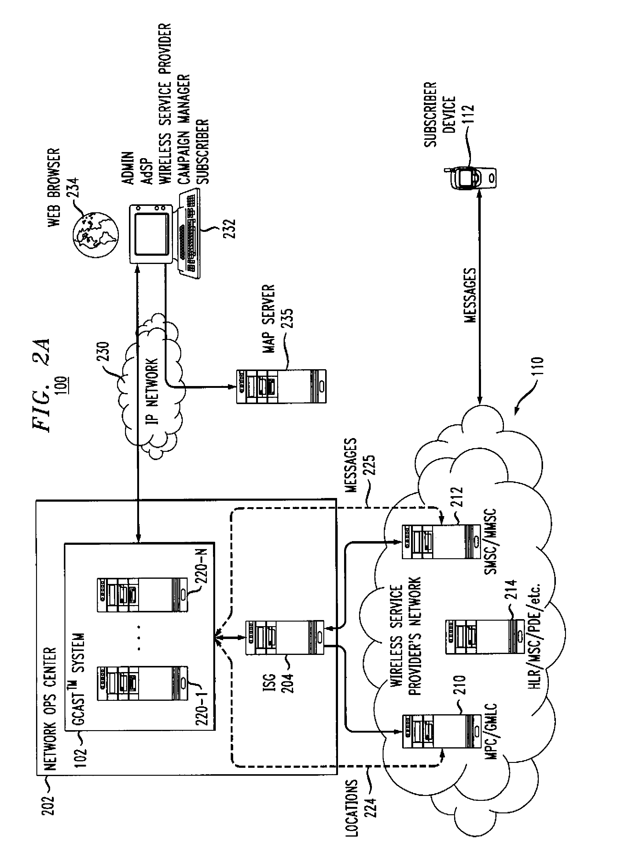 Broadcast channel delivery of location-based services information