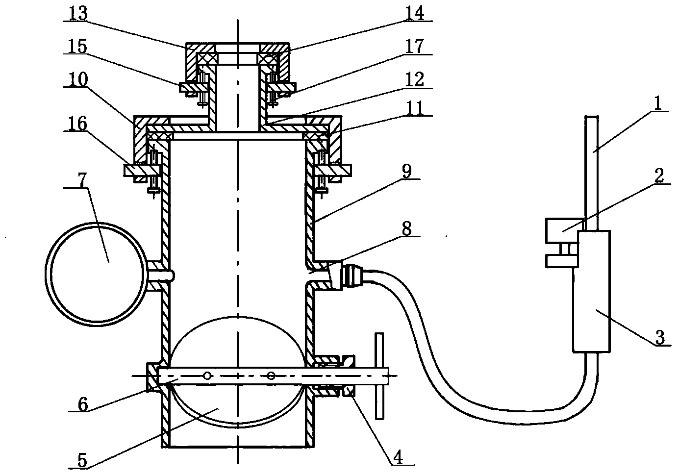 Tube orifice diameter variable spliced sampling instrument