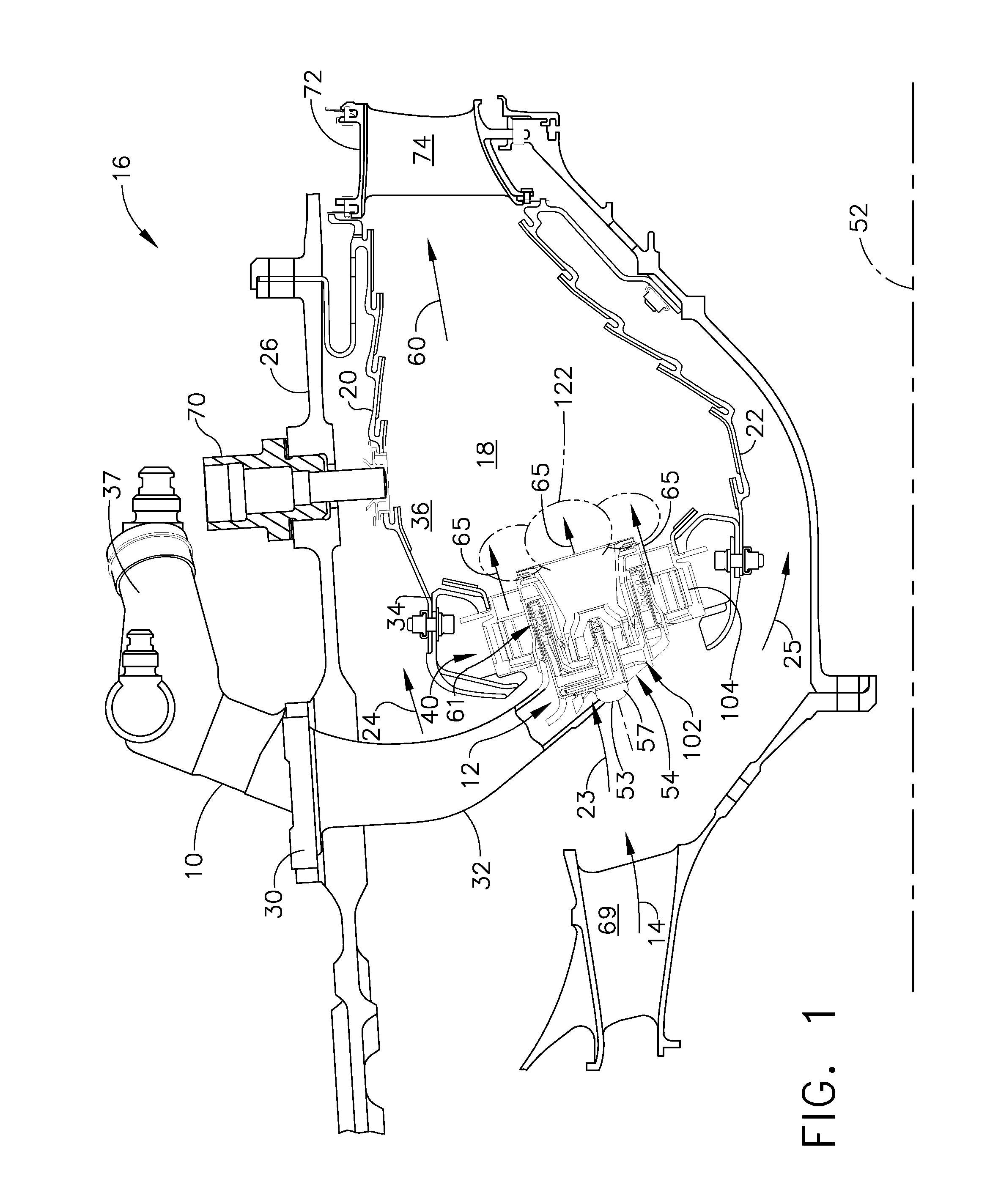 Cooling flowpath dirt deflector in fuel nozzle