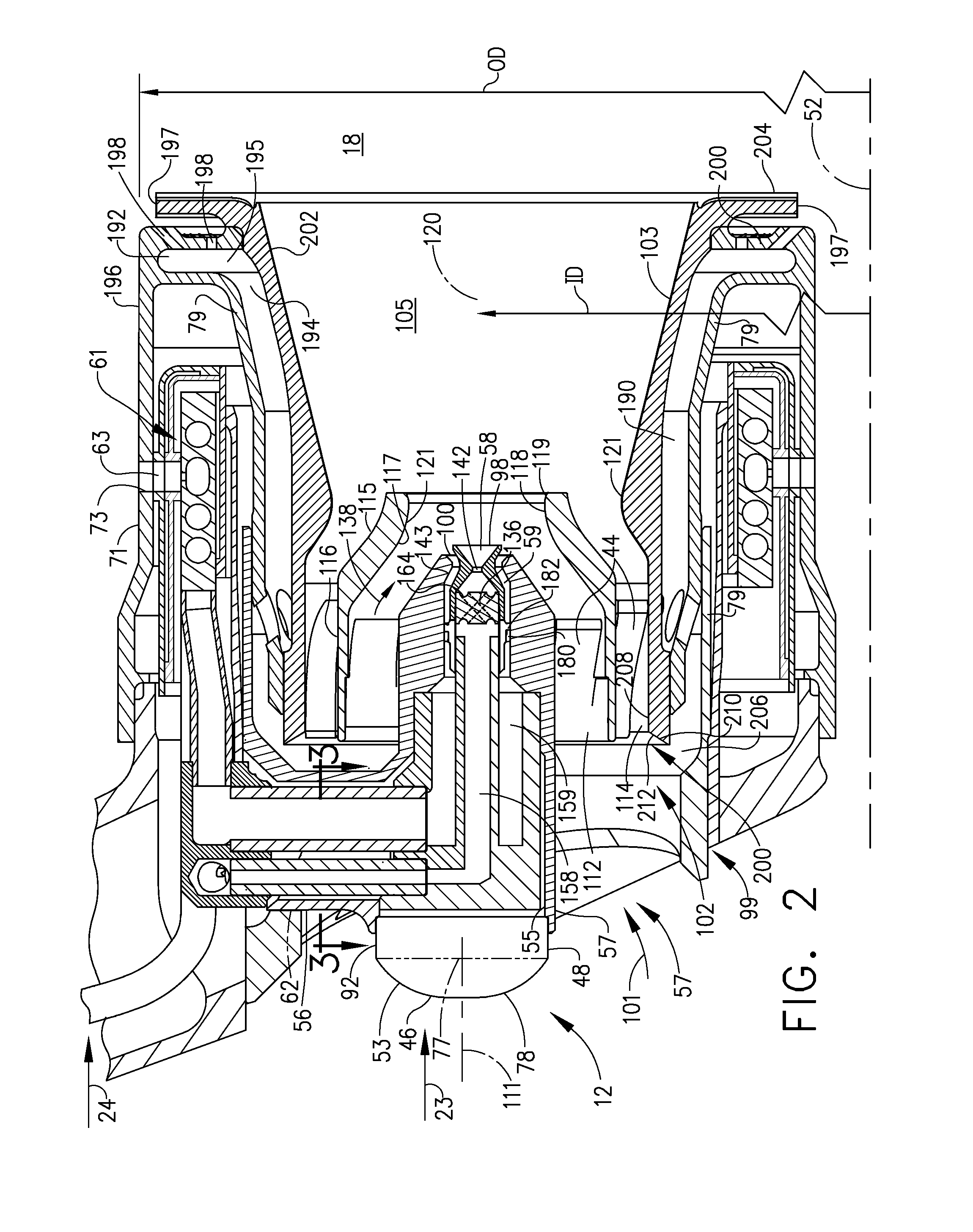 Cooling flowpath dirt deflector in fuel nozzle