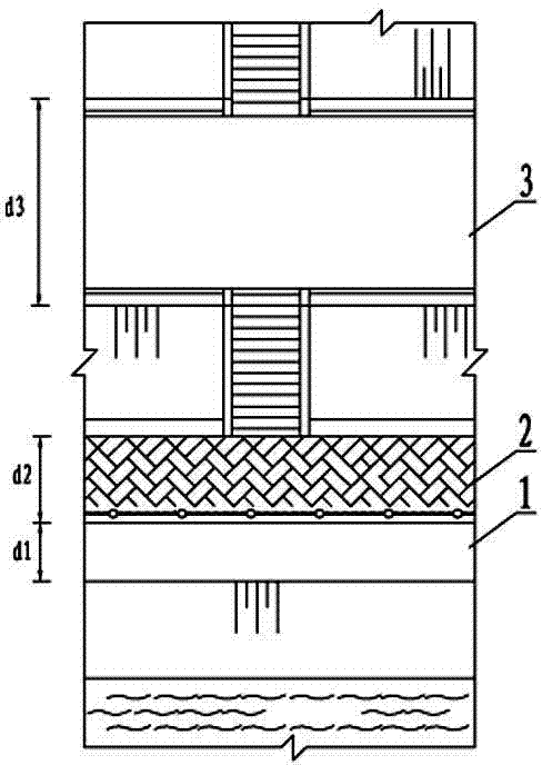 Three-layer step ecological functional belt structure for river channel project