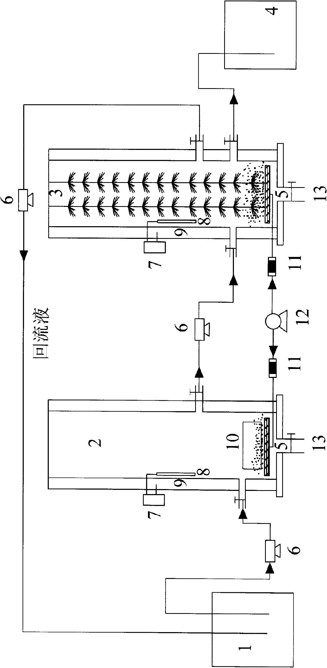 Activated sludge-biofilm reactor and treatment method of organic wastewater