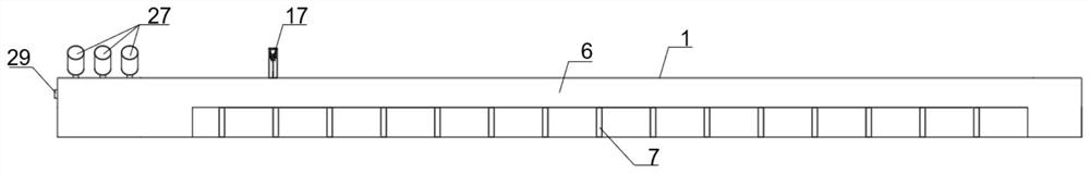 Indoor test device for researching fish cluster effect