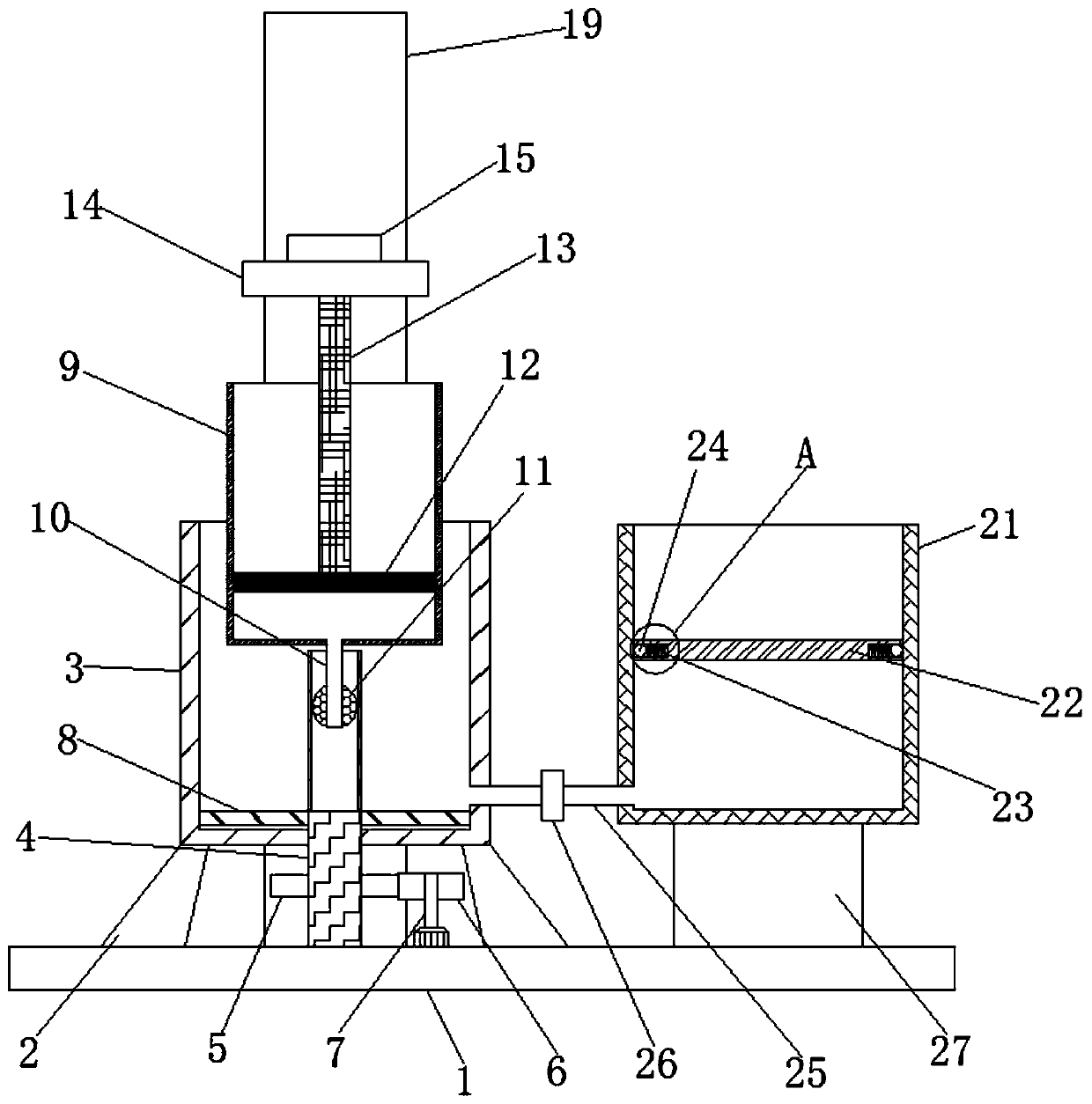 Rice cleaning device for rice noodle production