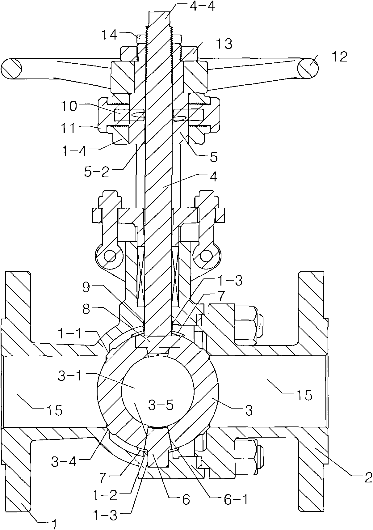 Unfurled metal sealing ball valve