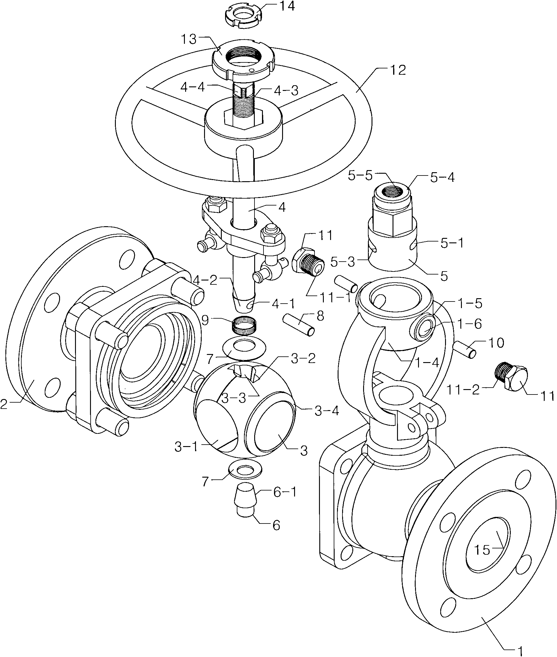 Unfurled metal sealing ball valve