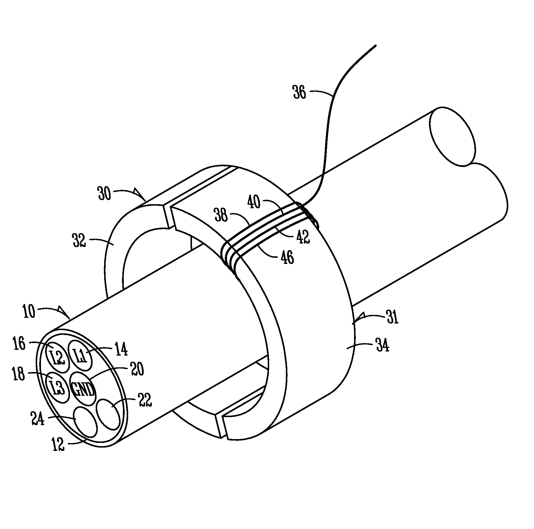 Communication using multiple conductor cable