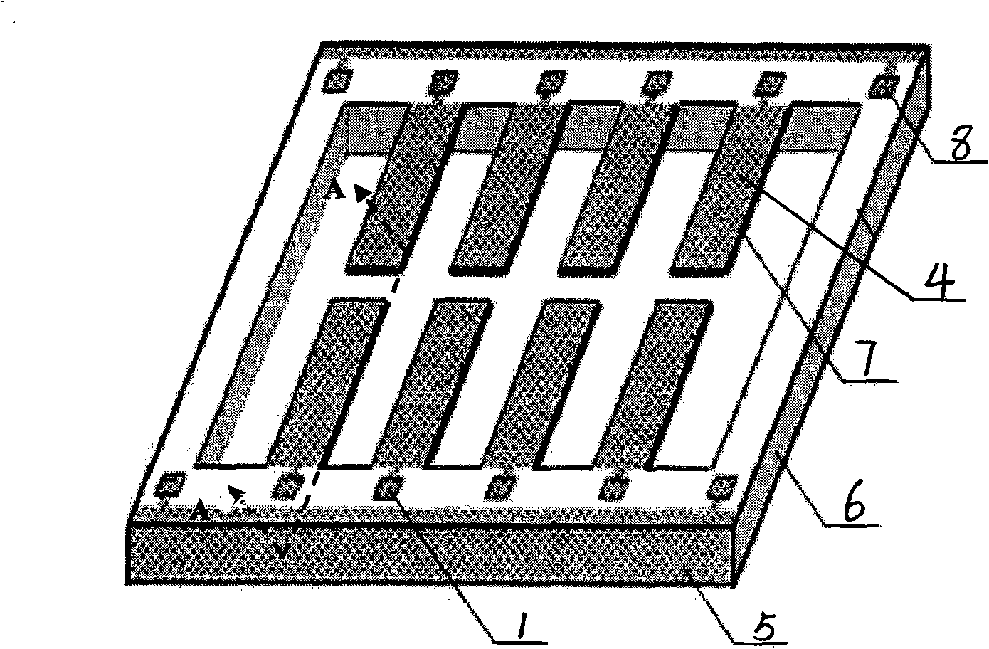 Micro cantilever beam driving member based on antiferroelectric thick film field induced phase transition strain effect