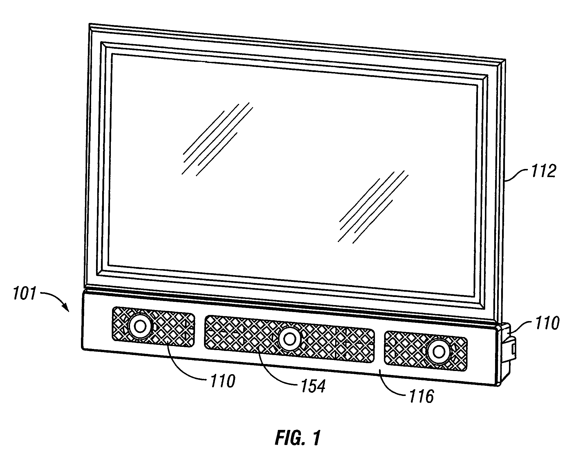 System and method for mounting of audio-visual components