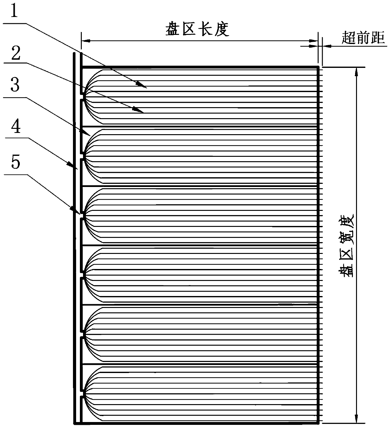 Panel gas treatment method based on treelike oriented long drilled holes gradually increased step by step in zones