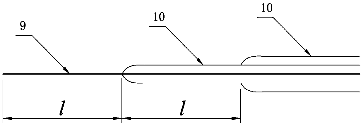 Panel gas treatment method based on treelike oriented long drilled holes gradually increased step by step in zones