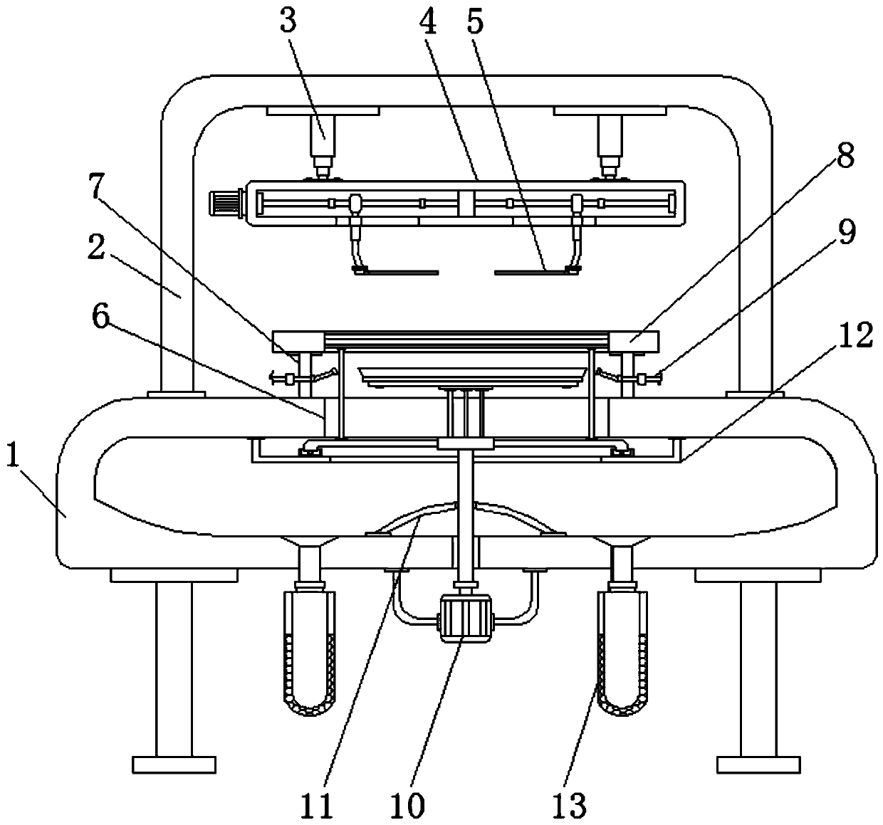 Maintenance and maintenance device for the bottom of a frying pan