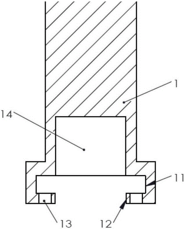 Clamp used for tension-torsional fatigue performance test of samples of micron-grade sizes