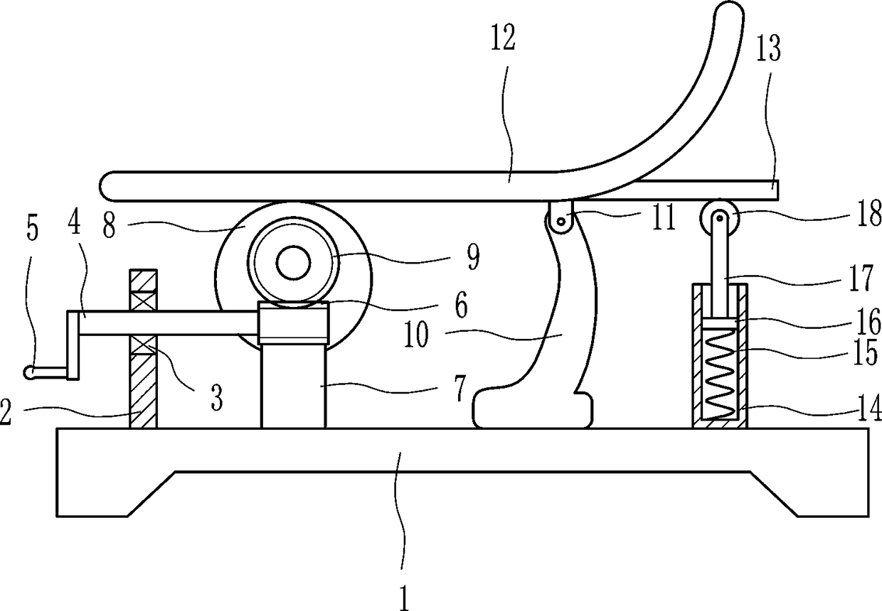 Medical interest empty-pedal rehabilitation exercise device