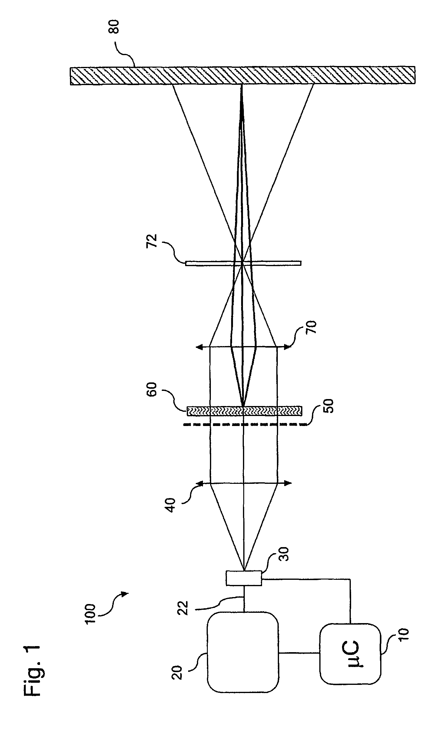 Speckle mitigation in laser scanner projector systems