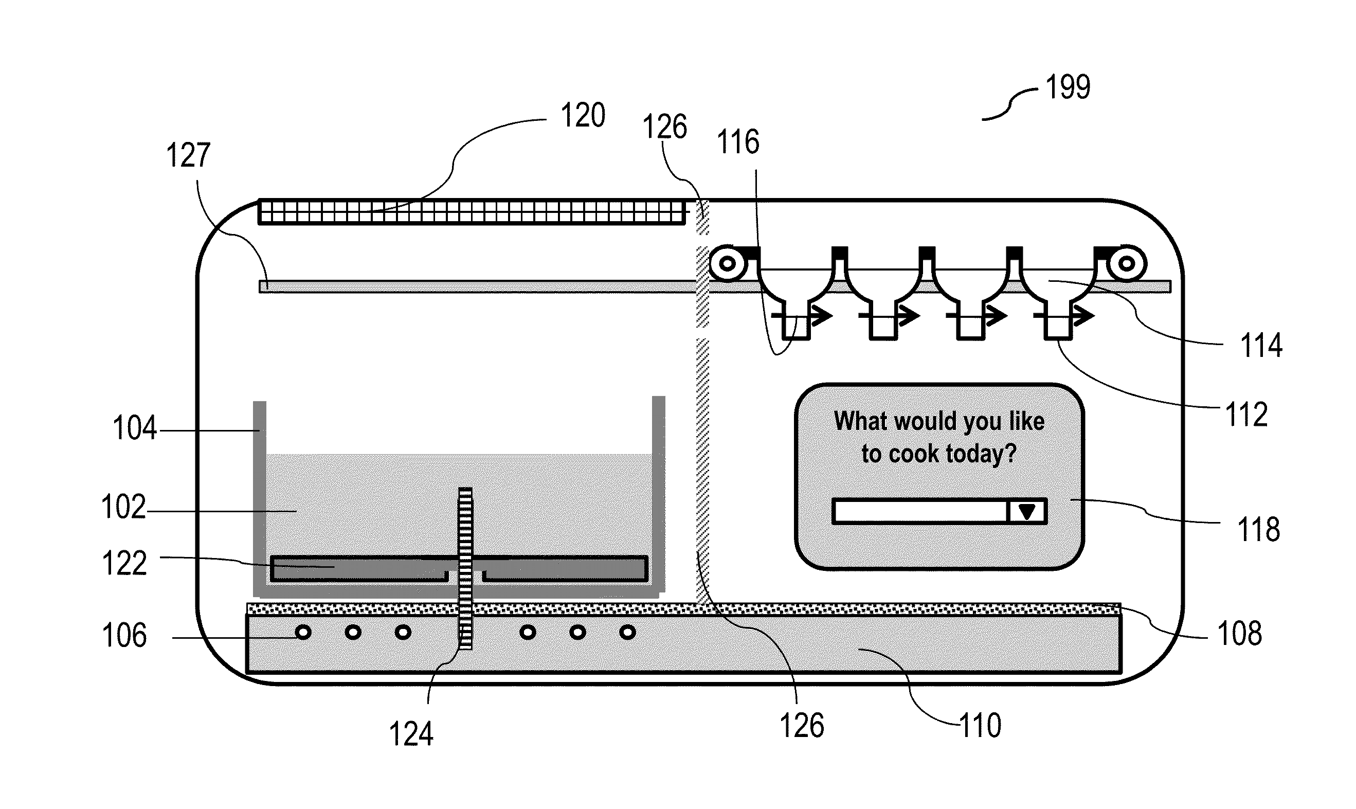 Automated cooking machine using a cartesian bot