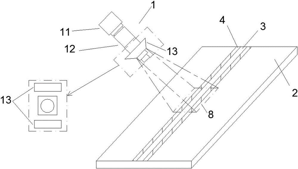 Detection method for identifying surface quality of continuous laser seam of metal workpiece online