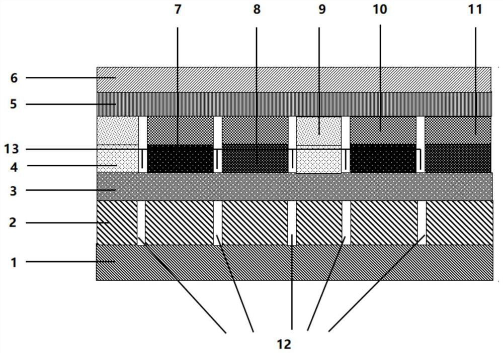 A full-color organic electroluminescence device