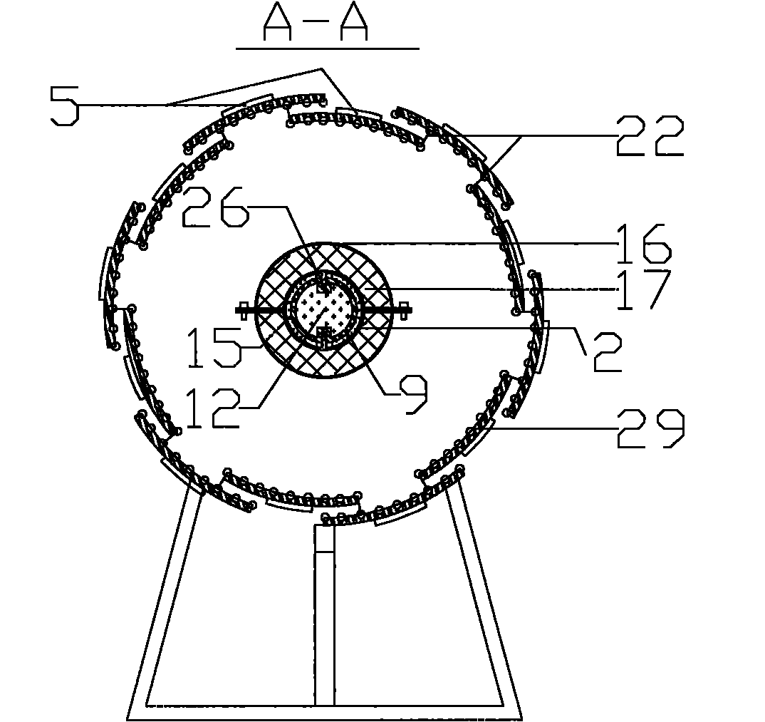 Continuous production test device of fresh plant food under simulated space microgravity effect