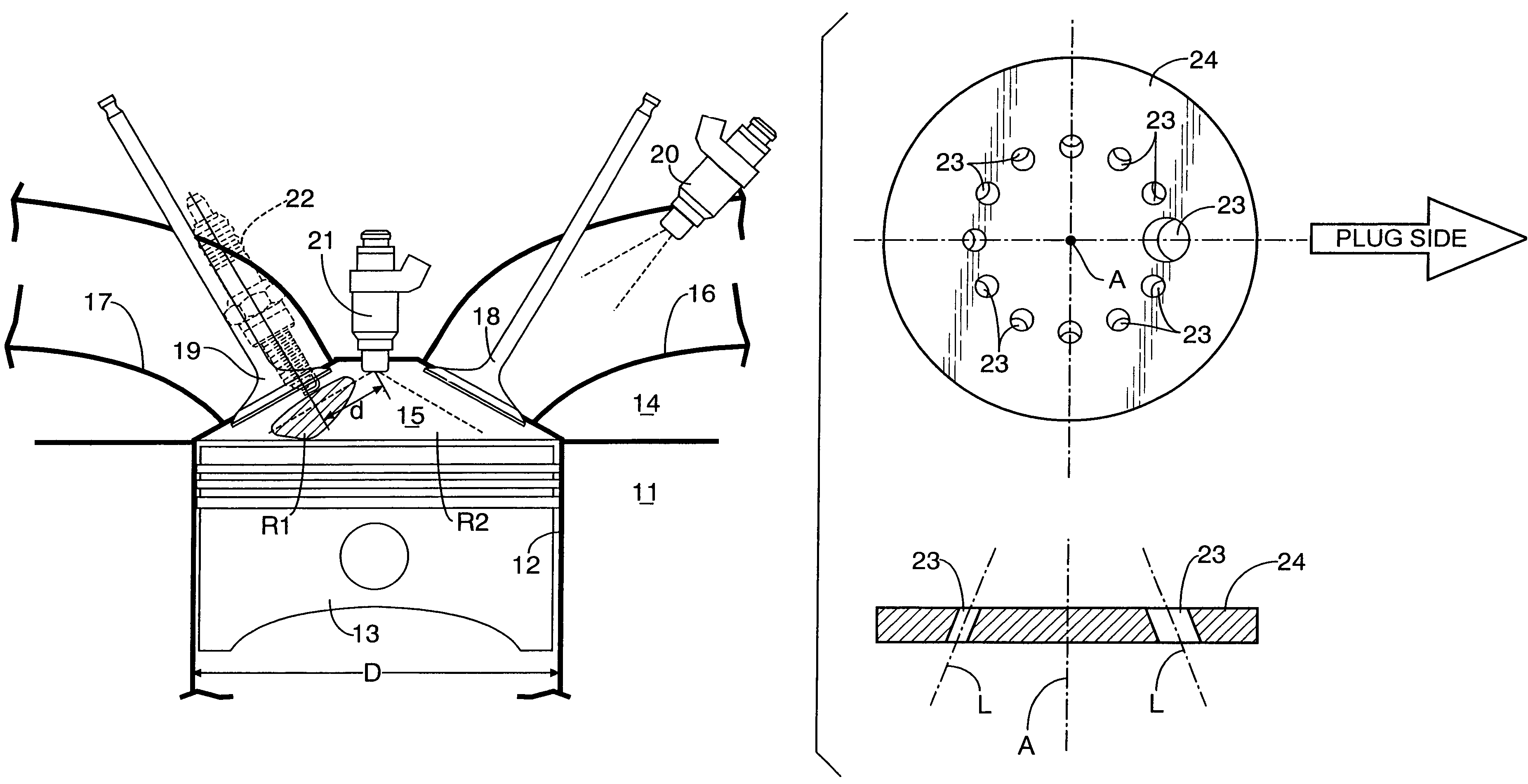 Internal combustion engine and fuel injection method in internal combustion engine