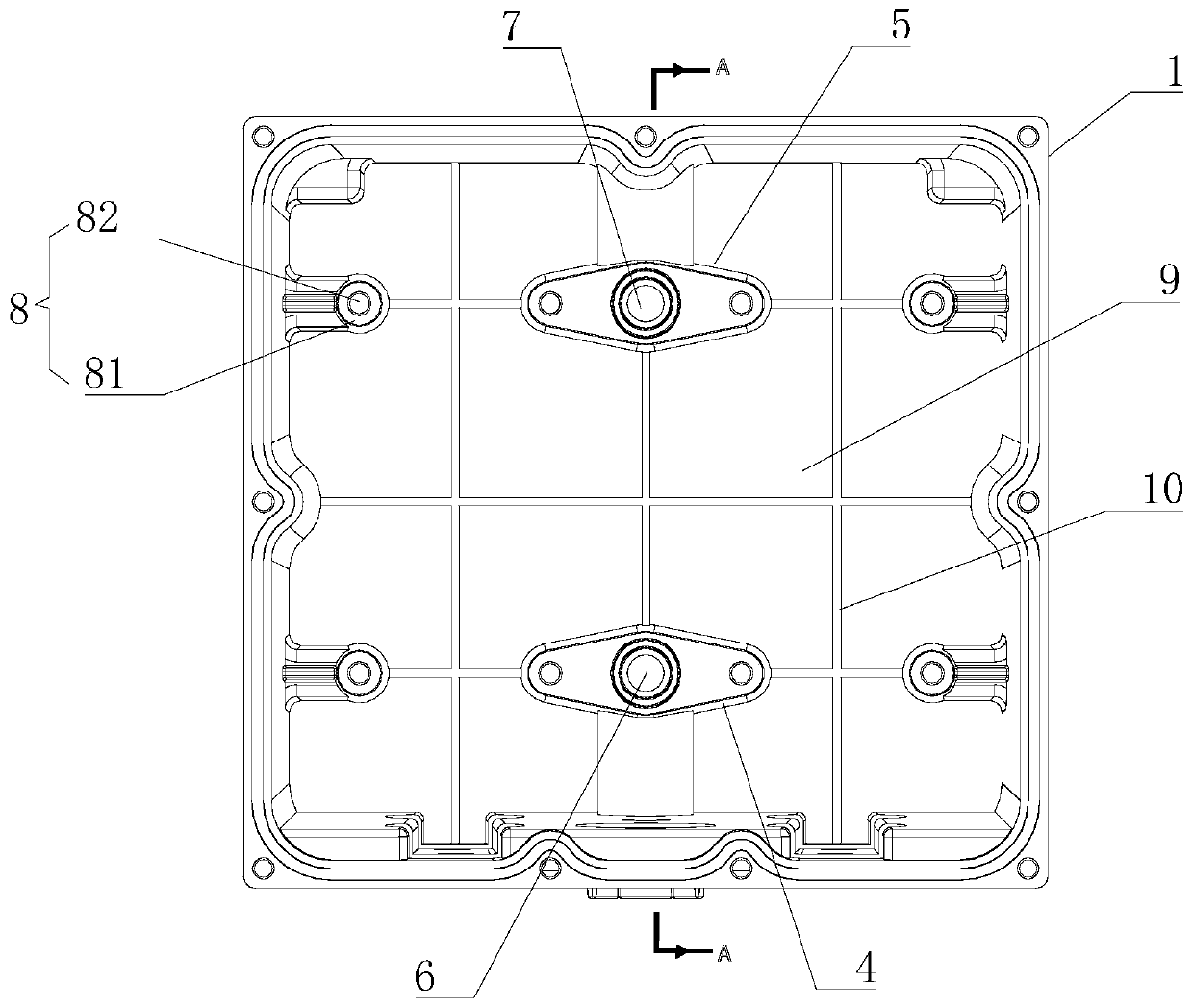 Novel shared shell of motor controller and film capacitor and motor controller