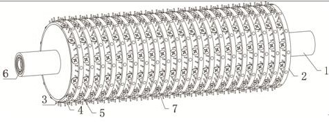 Sweeping roller structure for road maintenance and sweeper