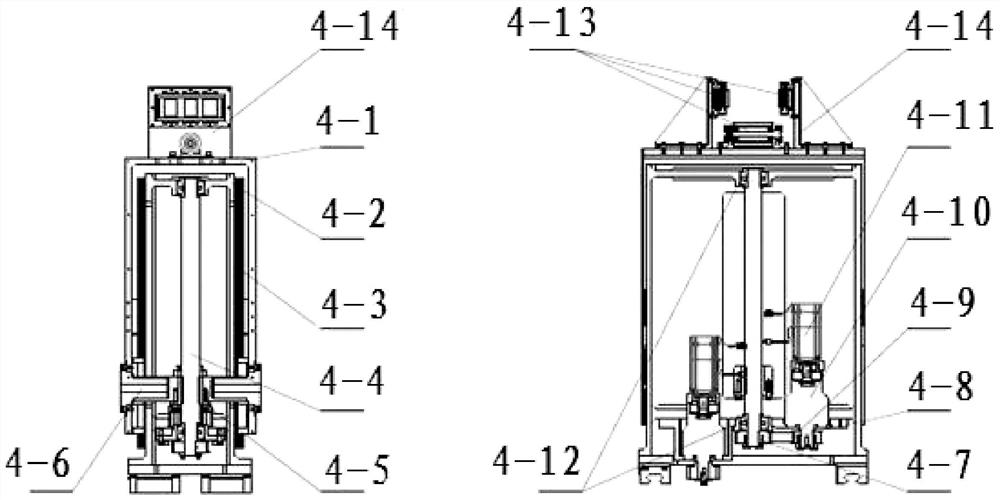 A large-span liftable variable deflection cantilever throwing device