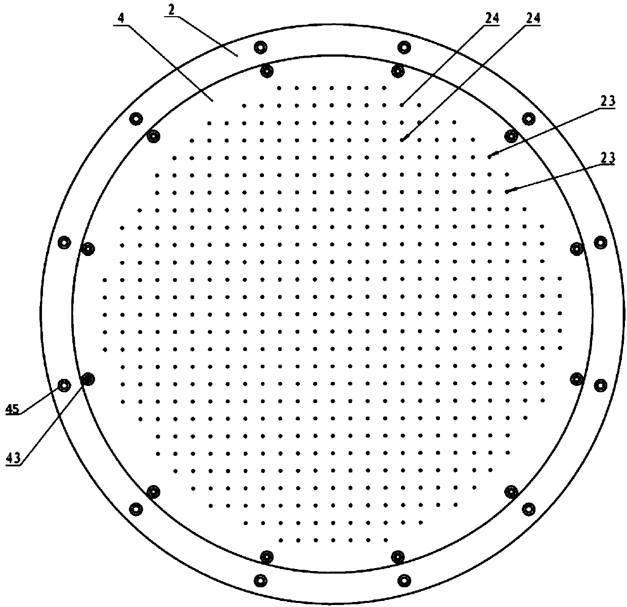 Gas homogenizing device and semiconductor processing equipment