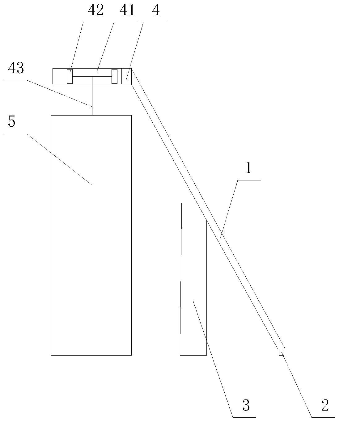 Free face transverse slip form concrete pouring device