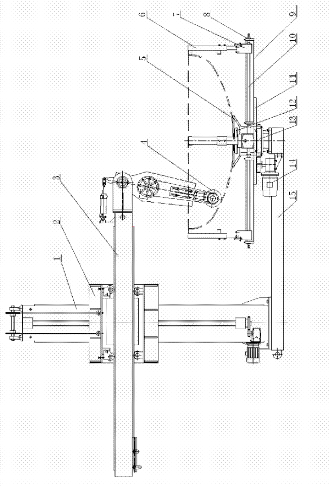 Adjustable rotation polishing machine